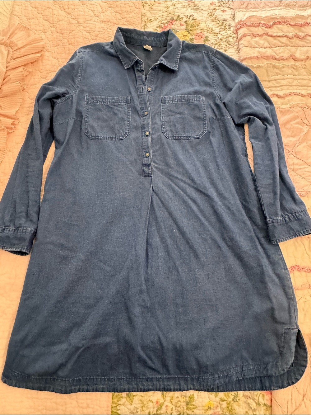 Old Navy Indigo Denim Shirt Dress - Blue
